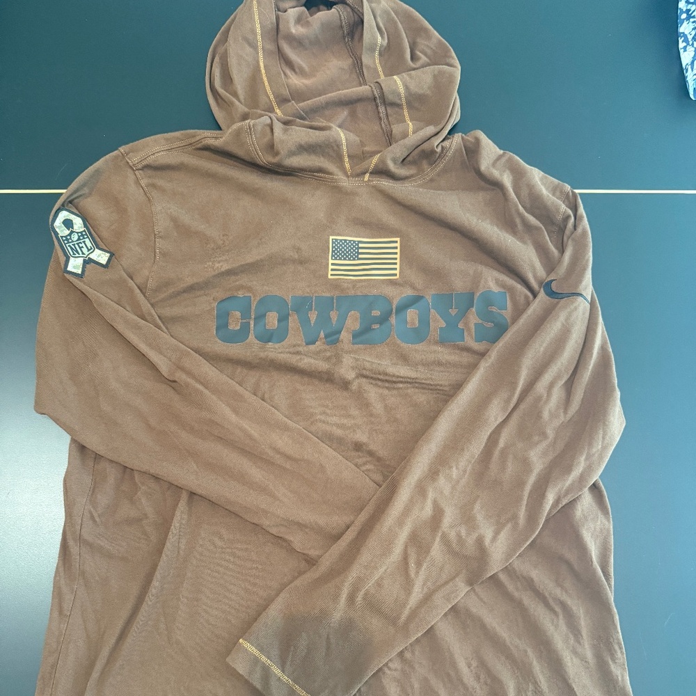 Dallas Cowboys Long Sleeve Nike Salute to Service Hoodie